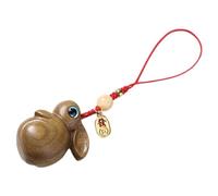 Healifty Colgante de Madera para Móvil Conejo Verde Tallado Llavero Decorativo Ligero para Bolso y Funda Charm Encantador para Regalo y Uso Diario