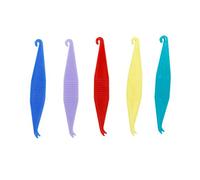 Healifty Colocadores Elásticos De De Plástico 2.28 Pulgadas Con Gancho Y Empujador Herramienta Para Colocar Y Quitar Bandas Elásticas Dentales Uso Profesional