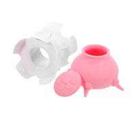 Healifty Comedero para Cachorros de Silicona con Soporte y 4 Tetinas, Botella de Alimentación para Perros Pequeños, Utensilio de Enfermería Seguro y Práctico para Alimentación Múltiple,