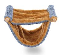Healifty Cómoda Hamaca para Hámster y Rata en Jaula, Hecha de Pelusa Azul, Fácil de Instalar y Mantiene Mascotas Pequeñas Abrigadas