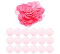 Healifty Conchas de Capiz Rosa Redondas 5 CM Doble Agujero, 100 Piezas para Crear Campanillas de Viento y Colgantes DIY, Uso en Vacaciones y Eventos