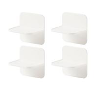 Healifty Conectores Antivuelco con Adhesivos Antihuellas para Muebles Blancos 4 Piezas Fáciles de Usar para Seguridad Infantil en Mesas y Estanterías