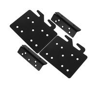 Healifty Conjunto de Fijaciones para Barandilla de Cama Soporte de Gancho para Placa Ranurada Herrajes Resistentes para Montaje de Barandilla de Cama