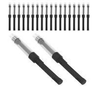 Healifty Convertidor de Tinta para Pluma Estilográfica, Tamaño 2.6 Mm, Recargable Push-pull, 20 Unidades, Herramienta Práctica de Llenado para Bolígrafos en Oficina y Escuela