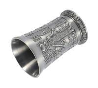 Healifty Copa de Vino Estilo Egipcio Antiguo de Aleación de Zinc en Color Antiguo, Taza Decorativa Vintage para Cócteles y Bebidas Espirituosas, Vaso Pequeño para Hogar y Fiestas