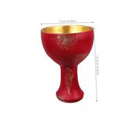 Healifty Copa Sagrada de Resina Vintage para Decoración de Altar y Comunión Elegante Vaso Ritual para Uso Interior y Exterior Accesorio Religioso Resistente