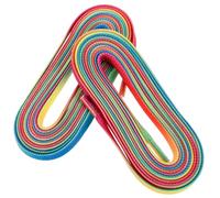 Healifty Cordones para Patines de Hockey sobre Hielo Encerados, Planos de Poliéster, Impermeables, Degradado de Arcoíris, 213 Cm, Ideales para Uso en Interiores y Exteriores de Patinaje