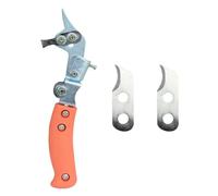 Healifty Cortador de Anillas para Árboles Frutales Ajustable 101 Tipo Doble Rueda Hoja de Doble Diente y Mango Antideslizante, Herramienta Profesional para Jardinería y Color Aleatorio