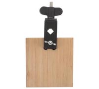 Healifty Cowbell de Madera Sólida Pequeña con Montura para Percusión Instrumento de Sonido Natural para Bandas y Práctica Musical Accesorio Duradero para Conjuntos de Batería