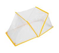 Healifty Cubierta de Cama de Jardín, Cubierta de Invernadero de Lecho Elevado, Carpa Plegable para Plantas de Plástico Blanco, 49,26x38,5x22,8cm, para Hileras de Hortalizas, Interior