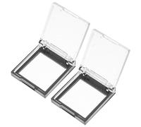 Healifty Cubierta de Seguridad para Interruptor Momentáneo 26 Mm Transparente Base Negra y Adhesivo Doble Cara, Protector de Botón Pulsador para Lavadoras y Lavavajillas, 2 Unidades