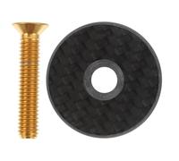 Healifty Cubierta para Tija de Bicicleta de Carretera Tapa de Aleación de Titanio y Fibra de Carbono Resistente y Ligera Fácil Instalación para Ciclismo Exterior y Montaña Color Brillante