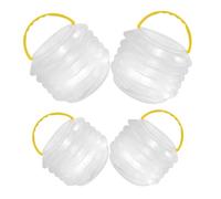 Healifty Cubo Plegable para Lavado de Pinceles Pequeño Transparente, 4 Unidades de Plástico Reutilizable para Acuarela y Gouache, Organizador Portátil para Pintura y Color Color Aleatorio