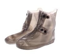 Healifty Cubrezapatos Impermeables de para Adultos Reutilizables Antideslizantes y Resistentes al Agua Diseño Plegable Ligero con Cremallera para Lluvia y Protección de Botas para Hombres