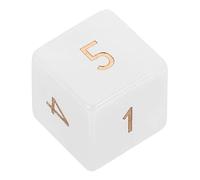 Healifty Dados de Cristal Natural Transparente D6 de 6 Caras, Dado Grande Esquinas Redondeadas para Juegos de Mesa y Fiesta, Accesorio Ligero Compacto para Reuniones y Entretenimiento