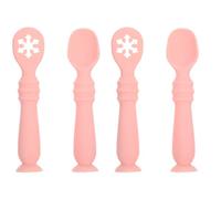 Healifty De 2 Cucharas para Masticar para Bebés Y Niños Utensilios para Comer para Bebés para Niños Más 6 Meses Entrenamiento Cubiertos Cubiertos Infantiles