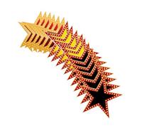 Healifty Decoración de Fiesta Estrellas Doradas de Cartulina Gruesa, 18 Piezas para Eventos de Cine y Decoración de Aulas