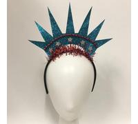 Healifty Diadema Cabello 3 Piezas Diseño Estatua Libertad, Accesorio para Fiesta y Cosplay, Ligero y Antideslizante, Adecuado para Decoración y Celebraciones de Día Independencia