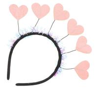 Healifty Diadema con Corazón para Mujer Accesorio de Pelo Lindo para Fiesta y San Valentín Tocado Romántico Resistente para Despedida de Soltera y Cumpleaños