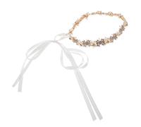 Healifty Diadema Nupcial Artesanal con Cristales y Strass Brillantes para Novia y Damas de Honor Tocado Elegante Dorado para Boda Accesorio Único para Peinado Nupcial