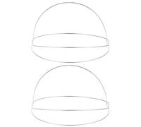 Healifty Diadema para Cabello 2 Piezas Electroforesis Blanca Base Metálica para Decoración DIY de Tocados Marco Práctico para Hacer Adornos en Fiestas y Banquetes