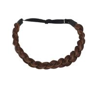 Healifty Diadema Trenzada Hecha Mano para Mujeres Diadema de Trenza Falsa Accesorio Renacentista Cabello Banda Cabello Trenzado para Fiestas Medievales