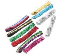 Healifty Diademas Deportivas Elásticas para Mujer 10 Unidades Diadema Ancha Transpirable de Algodón Antideslizante y Resistente al Sudor Adecuado para Yoga Running y Baile Colores