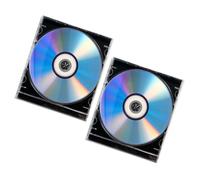 Healifty Discos CD Vírgenes Grabables de Alta Capacidad, 2 Juegos con Estuche de Plástico para Grabación de Música, Vídeo y Gestión de Información en Casa