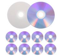 Healifty Discos ópticos DVD y CD vírgenes 10 Unidades plásticos grabables para Almacenamiento de Video y Respaldo en Entretenimiento casero