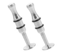 Healifty Dispositivo de Entrenamiento de Fuerza Bucal para Trompeta Saxofón y Clarinete 2 Piezas Plateadas Tamaño Pequeño Portátil para Mejorar Control Muscular en Instrumentos de