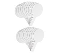 Healifty Dry Erase Answer Paddle 30pcs, Handheld Dry Erase Board, Double Sided Reusable Writing Pad for Teacher Students Classroom, Meetings and Bidding