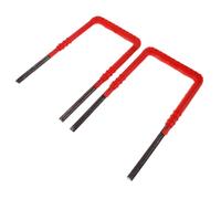 Healifty Escalera Resistente para Subir 2 Piezas Soporte de Acero al Carbono y Peldaños de PVC para Alcantarillas y Piscinas Multiusos