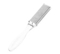 Healifty Escofina para Pies de Acero Inoxidable Doble Cara Removedor de Callos y Piel Muerta Herramienta Portátil para Talones Agrietados Pedicura Profesional Compacta y Portátil