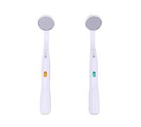 HEALIFTY Espejo de inspección bucal oral con espejo bucal con luz LED brillante 2PCS