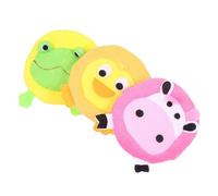 Healifty Esponja de Ducha Hecha de Tela de Rizo y Esponja Suave y Delicada 3 Piezas Forma de Animal Color Aleatorio para Bebés Adecuado Baño Infantil