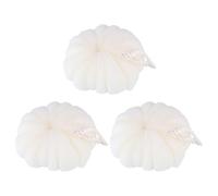 Healifty Esponjas de Baño Grandes en Forma de Pétalo 3 Unidades Beige Esponja de Malla Exfoliante Corporal Fregador de Baño para Ducha y Limpieza Profunda
