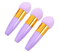 Healifty Esponjas de Maquillaje con Mango Ergonómico 3 Unidades Esponja Angular de Espuma para Base y Polvos Reutilizables y Portátiles Ideales para Retoques Faciales y Viajes