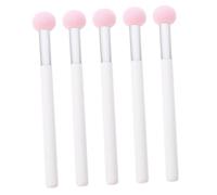 Healifty Esponjas De Maquillaje Profesionales Aplicadoras De Corrector 5 Piezas Tamaño Pequeño Color Rosa Para Mujeres Uso Diario y Salón De Belleza Mango Para Base y Polvo