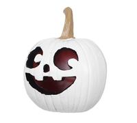 Healifty Estatua De Calabaza De Resina para Halloween Decoración De Jack-o-Lantern Artificial Figura Aterradora para Fiestas De Otoño