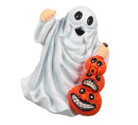 Healifty Estatua De Fantasma De Resina Decoración Figuras De Calabaza Fantasma De Resina De Halloween De Halloween Suministros para Fiesta