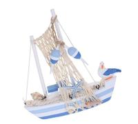 Healifty estatuilla de de Bote de Vela Bote Decoración del Mini decoración del de Barco en Miniatura de Escritorio Decorativo Madera