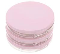 Healifty Estuche Compacto para Polvos Sueltos 5g con Espejo y Borla Set de 3 Recipientes Rellenable Caja Portátil para Maquillaje de Viaje en Color Rosa