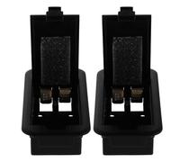 Healifty Estuche de Batería de Guitarra Eléctrico 9v con Tapa y Esponja Antivibración, Plástico Negro, Instalación Rápida y Protección Mejorada, Pack de 2 Piezas