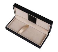 Healifty Estuche para Bolígrafos de PU Elegante y Compacto Caja Multifunción para Accesorios de Escritura Regalo de Negocios Negro Resistente y Ligero