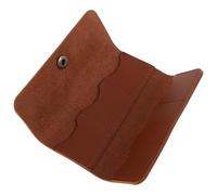 Healifty Estuche Porta Púas de Guitarra de Cuero Sintético Marrón, Soporte para 6 Púas, Organizador Compacto para Guitarras Acústicas, Eléctricas y Bajos, Bolsa de Almacenamiento para