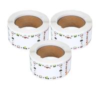 Healifty Etiquetas Adhesivas En Rollo 3 Unidades Para Escuela Y Hogar Impermeables Para Refrigeradores Y Taquillas Con Ayuda De Gestión De Frescura