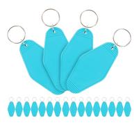 Healifty Etiquetas de Identificación para Llaves de Plástico y Aleación, 20 Unidades, Diseño Romboide, Colgantes Multiusos para Llaveros y Equipaje, Ideales para Color Color Aleatorio