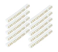 Healifty Etiquetas de Visualización de Precio Ajustables Transparentes Medianas Números Dorados para Joyería, 10 Unidades, Soportes de Cubo para Exhibición Minorista en Tiendas y Comercios