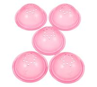 Healifty Extremo de la Tubería de Hámster de Plástico Rosa, 5 Piezas, Seguro para Hámster, para DIY Laberinto y Jaula de Mascotas