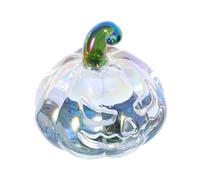 Healifty Figurilla de Calabaza de Cristal Decorativa para Otoño Adorno Coleccionable y Pisapapeles Artístico para Halloween y Acción de Gracias Decoración de Cosecha Otoñal